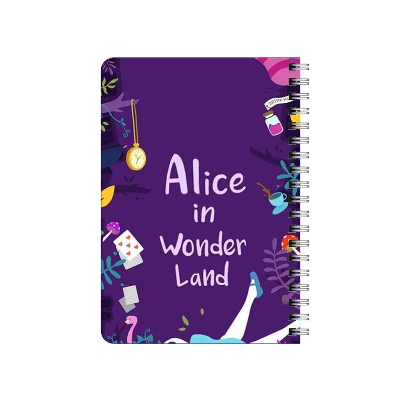 دفترچه یادداشت بامبیلیپ مدل چوبی طرح آلیس در سرزمین عجایب کد 3698803