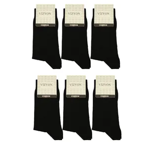جوراب ساق بلند مردانه ویزیون کد VMS1016Z02 بسته 6 عددی