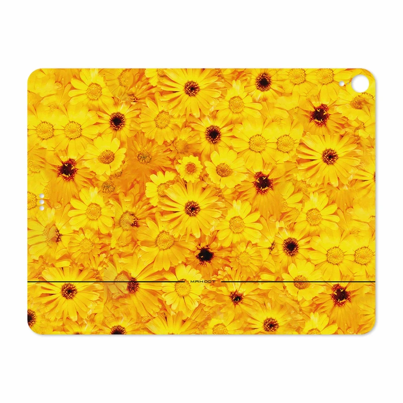 برچسب پوششی ماهوت مدل Yellow-Flower مناسب برای تبلت اپل iPad Pro 12.9 (GEN 3) 2018 A2014