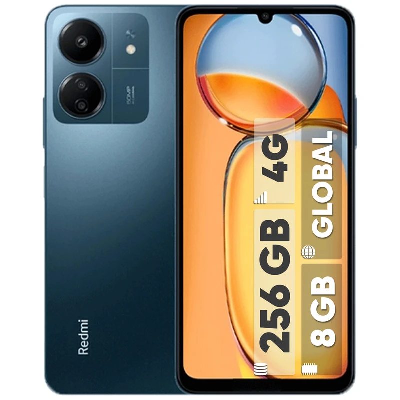 گوشی موبایل شیائومی مدل Redmi 13C دو سیم کارت ظرفیت 256 گیگابایت و رم 8 گیگابایت - پک اندونزی رام گلوبال