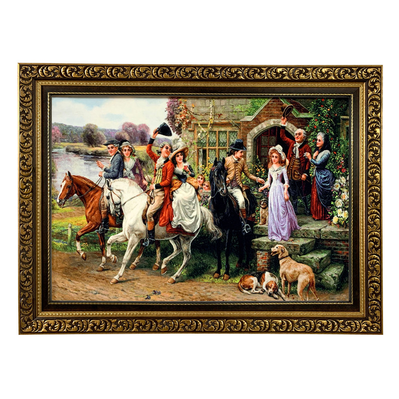 تابلو فرش ماشینی طرح بدرقه کد ۷۳۲۵