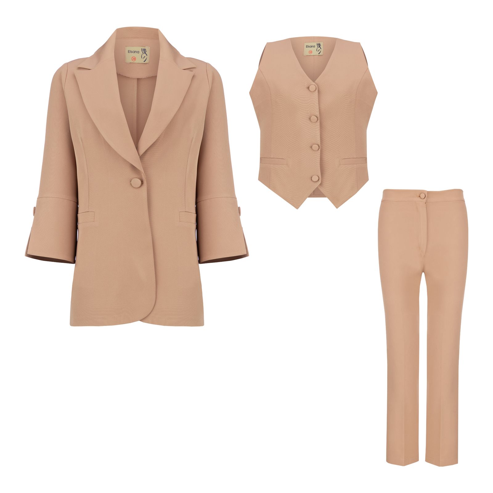 ست 3 تکه لباس زنانه السانا کد 202501 - - 29