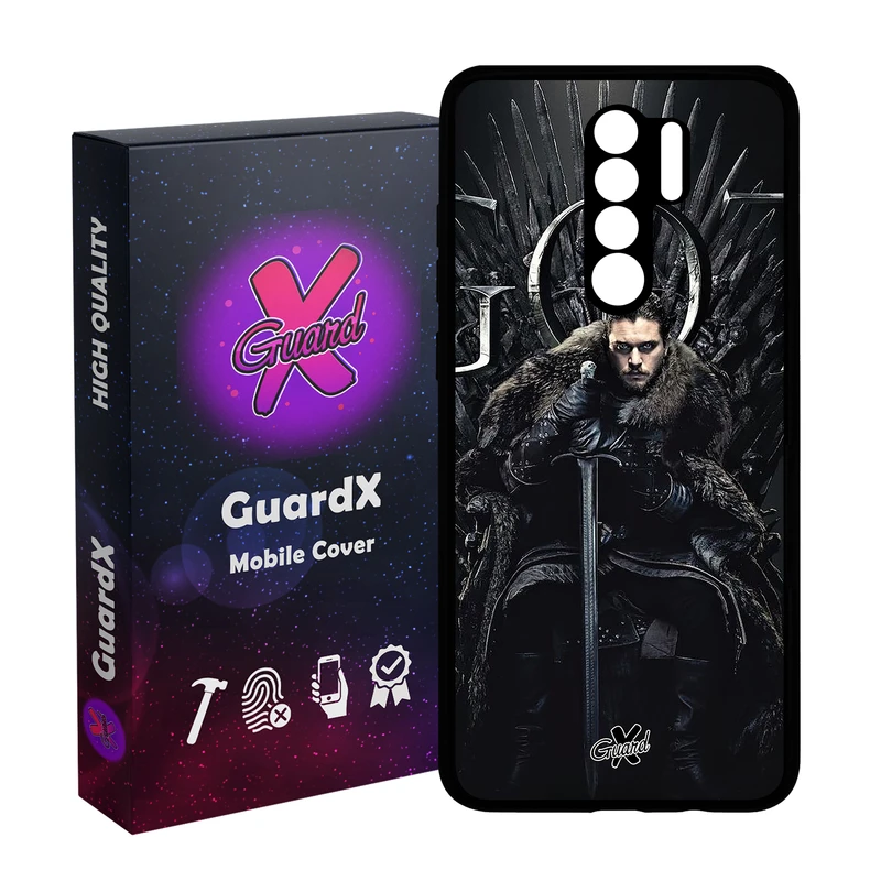 کاور گارد ایکس طرح Jon Snow مدل Glass10416 مناسب برای گوشی موبایل شیائومی Redmi 9/9 Prime/Poco M2