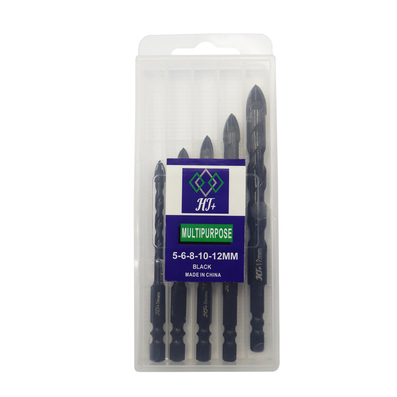 مته نیزه ای چهار پر اچ جی مدل YP-HJ-4PAR مجموعه 5 عددی