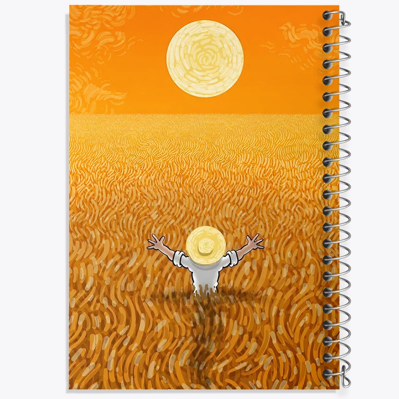 دفتر مشق 50 برگ خندالو طرح ونسان ونگوگ کد F5063