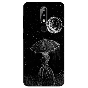 Megafone Girl and Moon 1369 Cover For Nokia 4.2