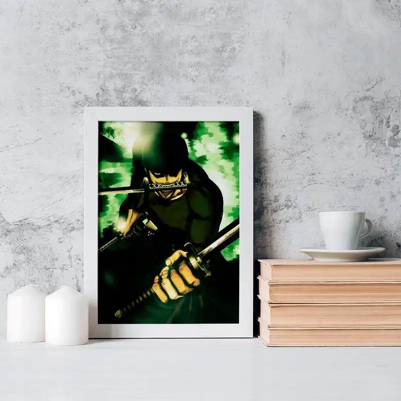 تابلو خندالو مدل زورو انیمه وان پیس One Piece کد 17269