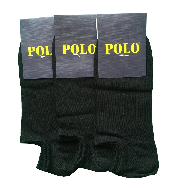 جوراب مردانه مدل پنبه کد PL-401629 رنگ مشکی بسته 3 عددی