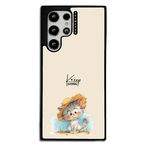 AKAM AMC-WSGS22U-ANIMALS QOUTES-6 Cover For Samsung Galaxy S22 Ultra
