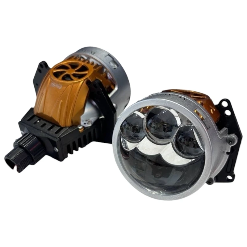 لنز چراغ خودرو ام زد ام مدل L300 pro پایه H7/H4 بسته ۲ عددی