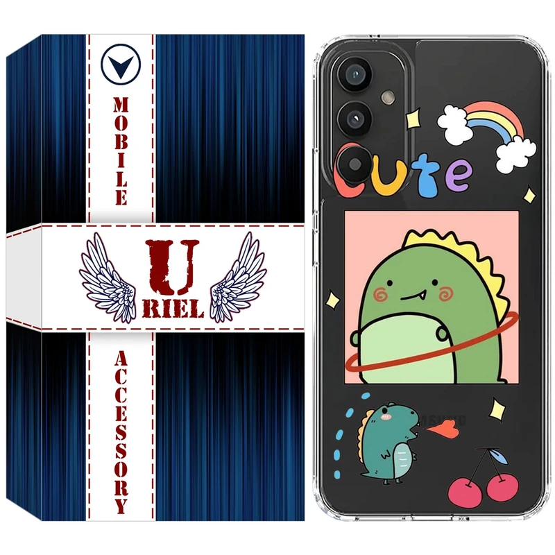 کاور یوریل مدل Clear کد 20 طرح دایناسور مناسب برای گوشی  موبایل سامسونگ Galaxy S25 FE