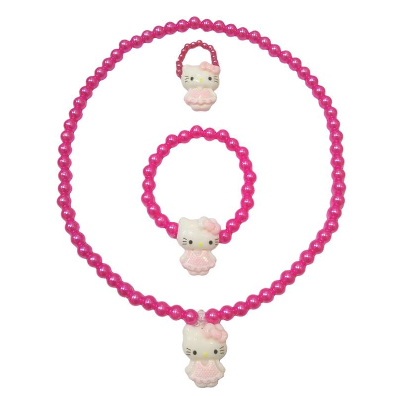 نیم ست دخترانه مدل مروارید کشی طرح کیتی کد 302 نیم ست دخترانه مدل مروارید کشی طرح کیتی کد 302