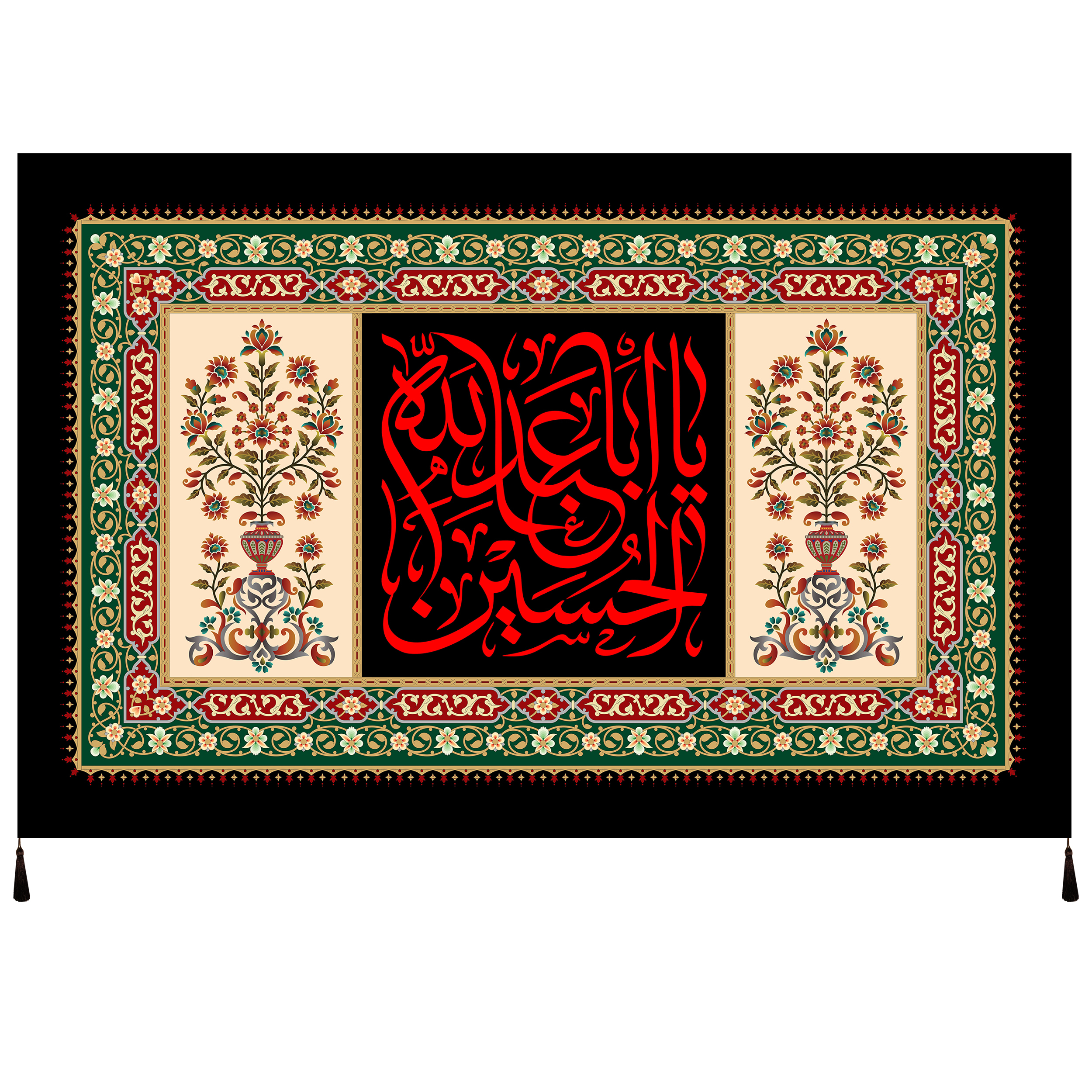 پرچم مدل محرم امام حسین علیه السلام کد 155.5080