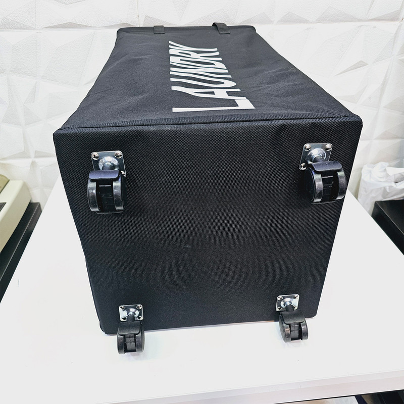 سبد رخت چرک مدل چرخ دار طرح LAUNDRY