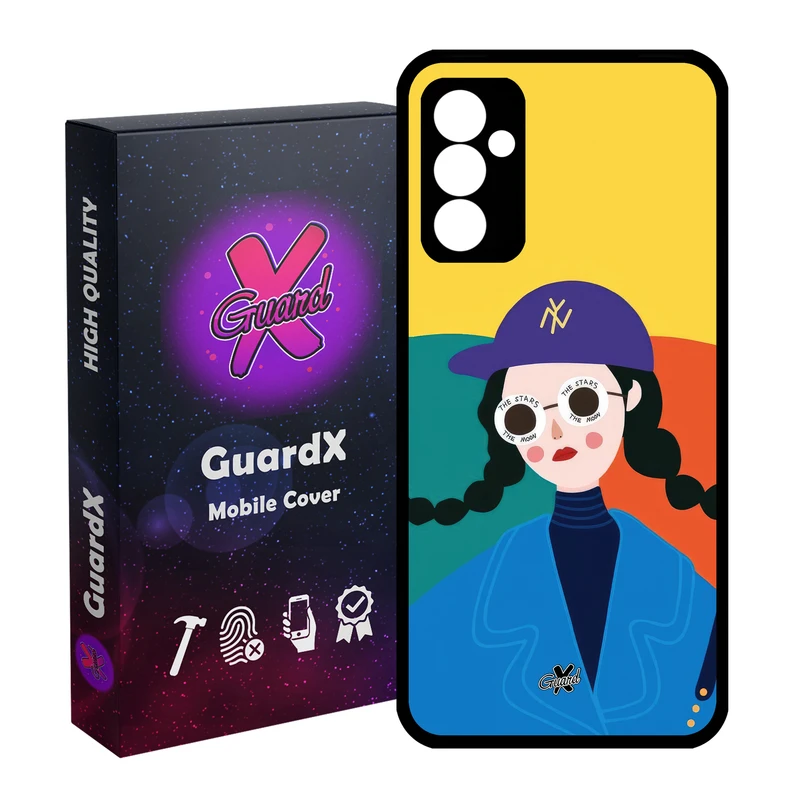 کاور گارد ایکس طرح Girl مدل Glass10629 مناسب برای گوشی موبایل سامسونگ Galaxy A55 / A55 5G