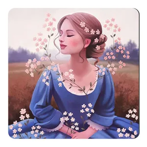 مگنت طرح دختر و شکوفه ها کد wmg2520