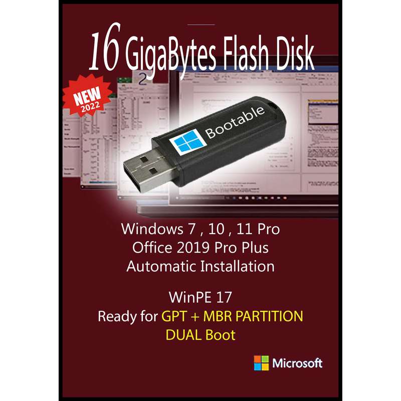 سیستم عامل Windows 7 10 11 +Office 2019 نشر مایکروسافت