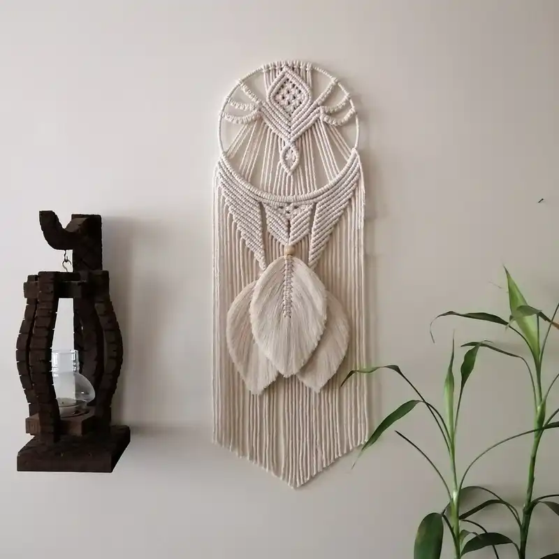 آویز تزیینی مدل مکرومه کد W113