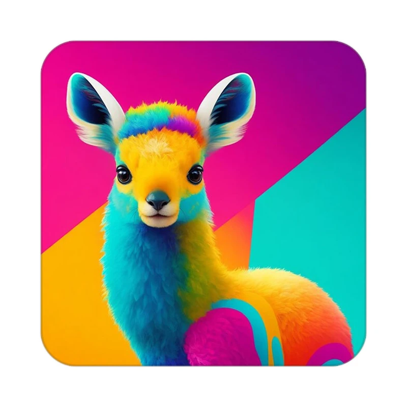 زیر لیوانی کاکتی طرح حیوانات رنگی مدل mp26689