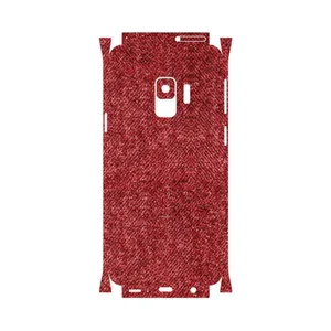 MAHOOT Fabric Texture 4-FullSkin Cover Sticker for Samsung Galaxy S9