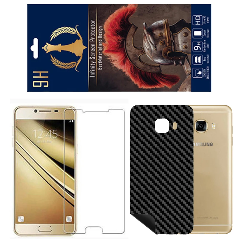  برچسب پوششی اینفینیتی مدل FC مناسب برای گوشی موبایل سامسونگ Galaxy C5 به همراه محافظ صفحه نمایش