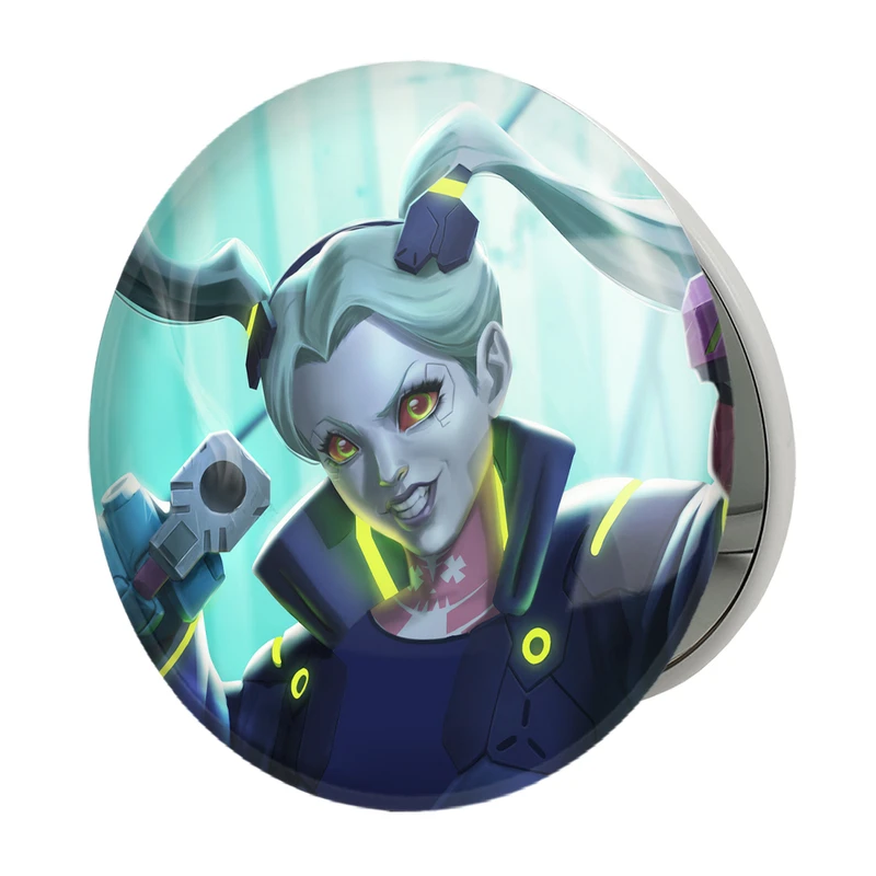 آینه جیبی خندالو طرح لوسی انیمه سایبر بانک Cyberpunk مدل تاشو کد 22460 