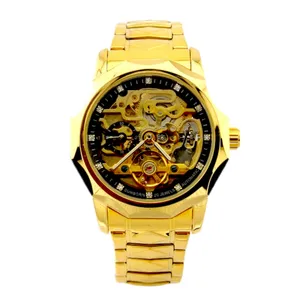 ساعت مچی عقربه‌ای مردانه مدل اتوماتیک و کوکی قلب باز کد Sunborn-540248