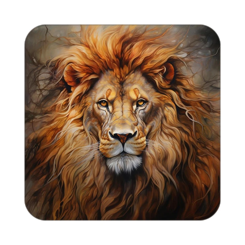 زیر لیوانی کاکتی طرح شیر مدل mp23669