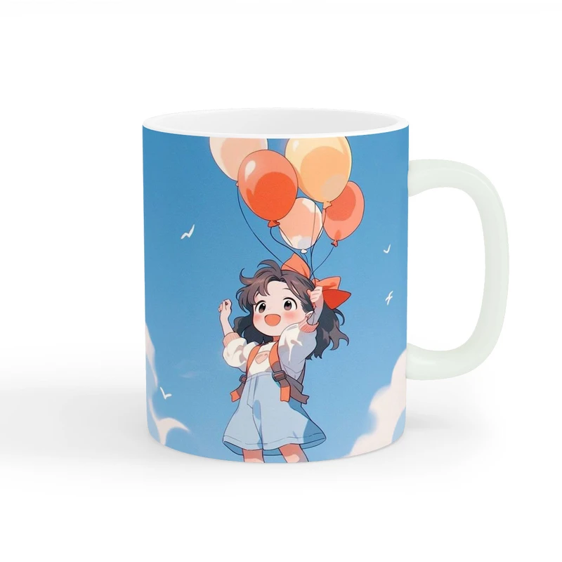 ماگ طرح دخترانه دختر کیوت کد wall-8271