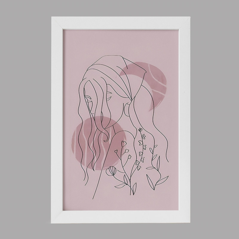 تابلو خندالو مدل دخترانه مینیمال کد F4201