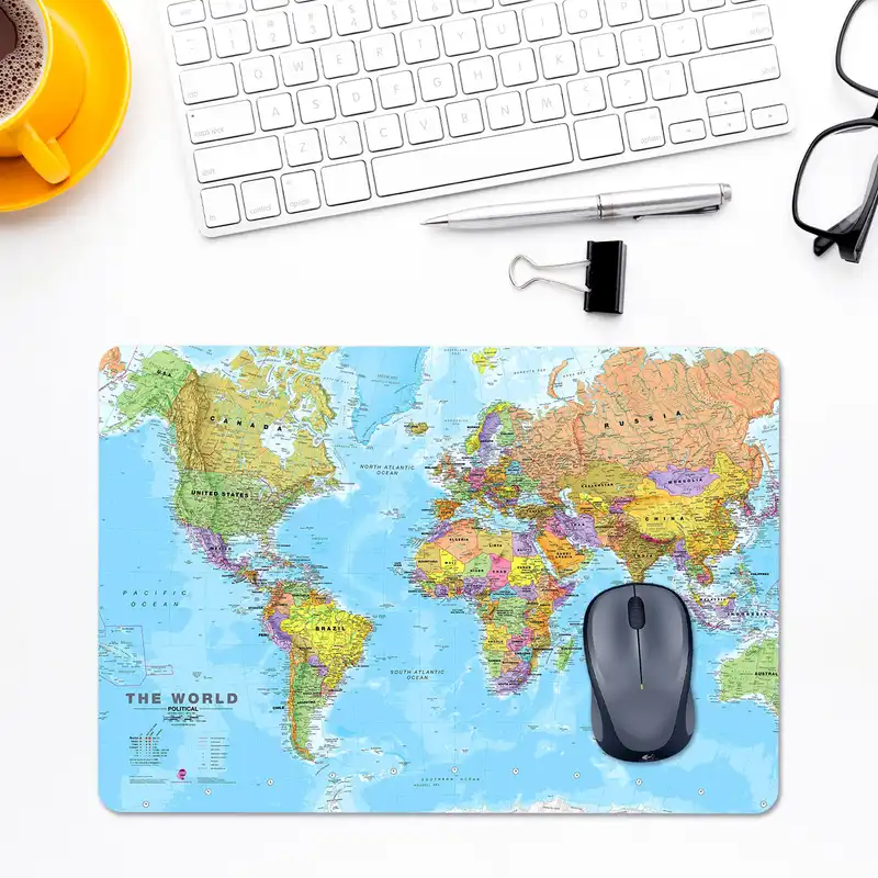 ماوس پد طرح نقشه جهان مدل MP1010