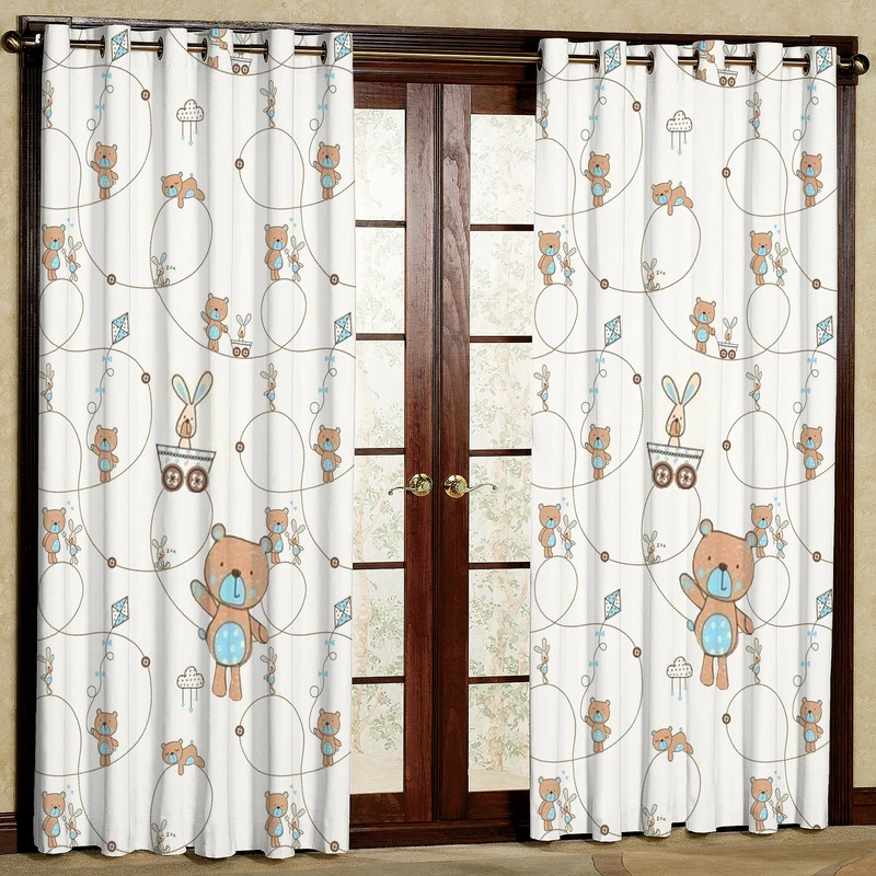 پرده مدل مخمل پانچی کد 1961T2 سایز 200x140 سانتی متر