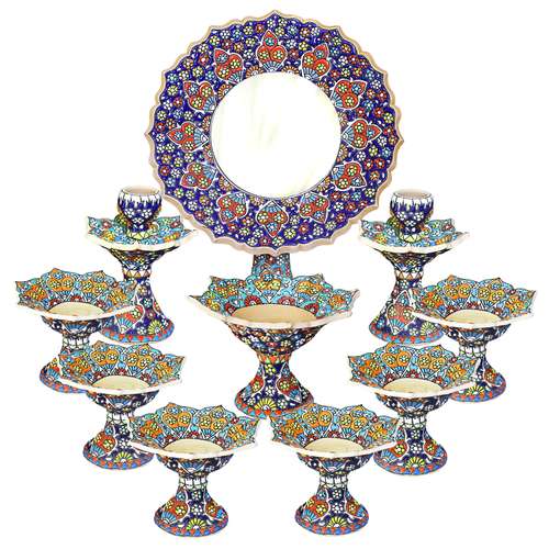 ست 10 تکه هفت سین میناکاری کد m001