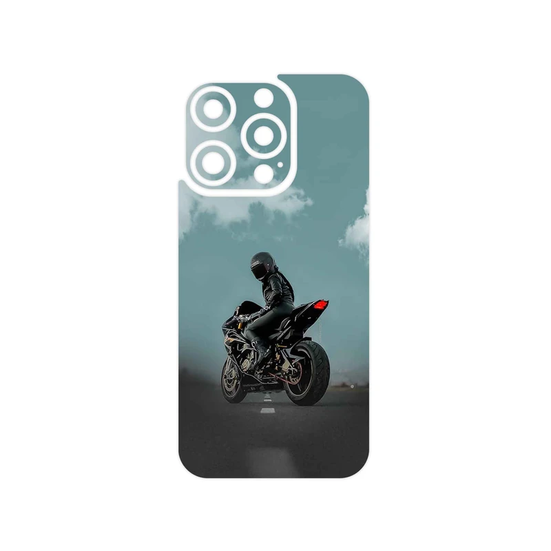 برچسب پوششی ماهوت مدل Motorcycling مناسب برای گوشی موبایل اپل iPhone 15 Pro