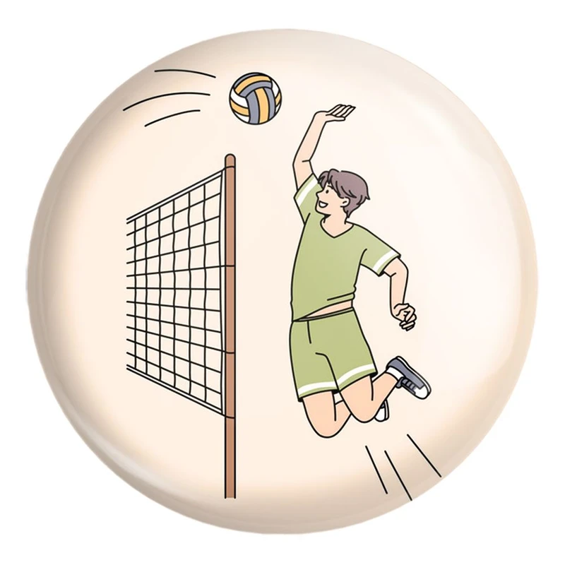 پیکسل خندالو طرح والیبال Volleyball کد 26410 مدل بزرگ