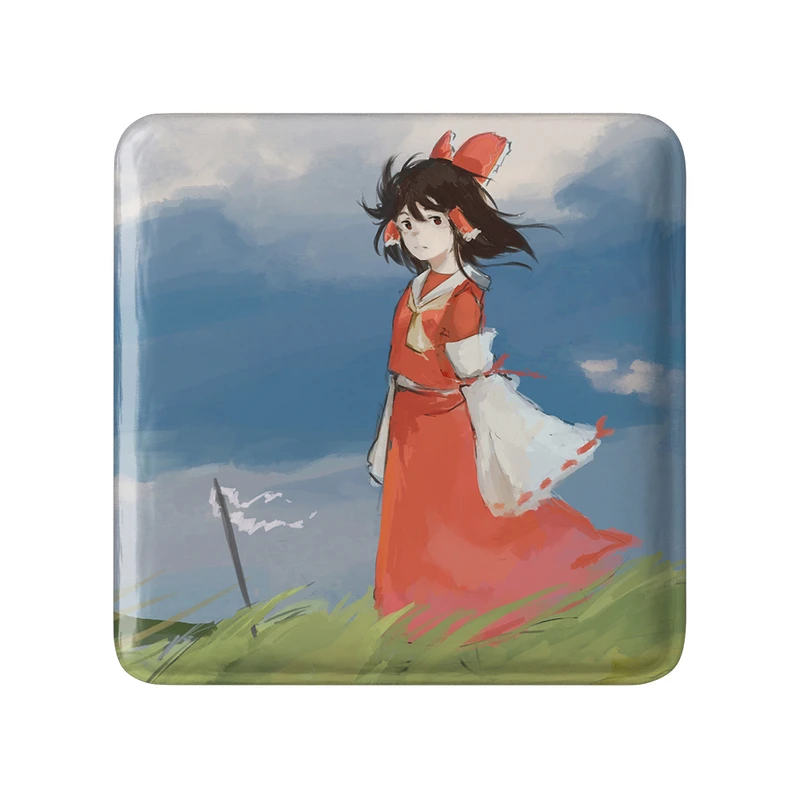مگنت خندالو طرح بازی توهو (Touhou) مدل مربعی کد 35776