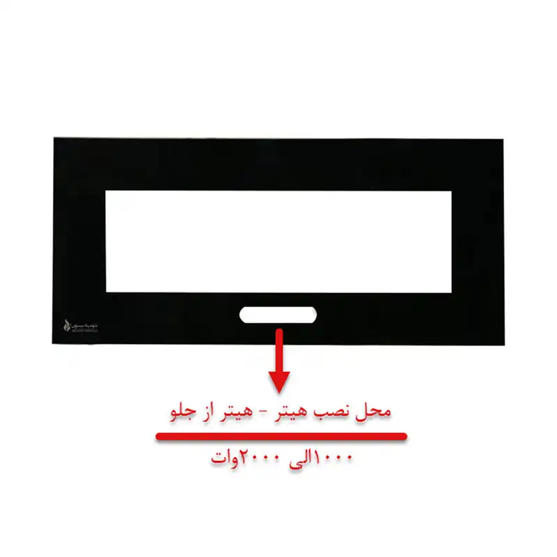 شومینه دیواری برقی شومینه بیستون مدل C.Z_140_L2.bs