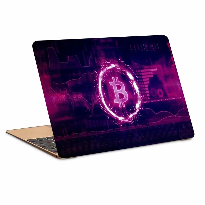 استیکر لپ تاپ طرح bitcoinکد p-1116مناسب برای لپ تاپ 15.6 اینچ