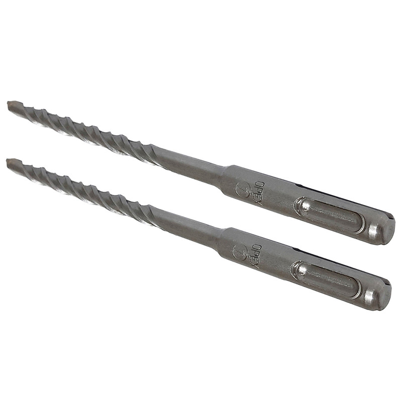مته چهار شیار اپکس مدل AT - 0077x160 سایز 7 میلی متر مجموعه دو عددی 