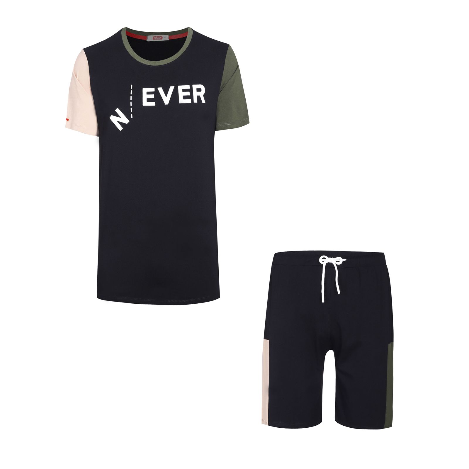 ست تی شرت و شلوارک مردانه مادر مدل دایان کد 486512 - - 2