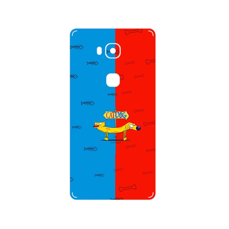 برچسب پوششی ماهوت مدل CatDog مناسب برای گوشی موبایل آنر 5X