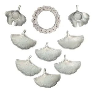 مجموعه ظروف هفت سین 9 پارچه مدل برگ جینگو