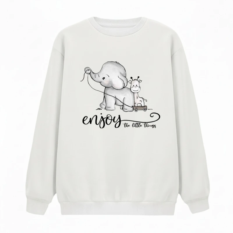 سویشرت زنانه مدل فیل و زرافه کد v10 