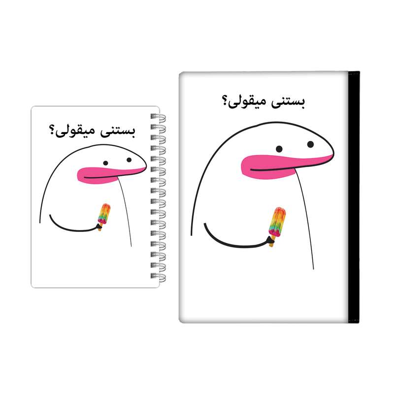 کلاسور مدل میقولی کد 2407 به همراه دفترچه یادداشت