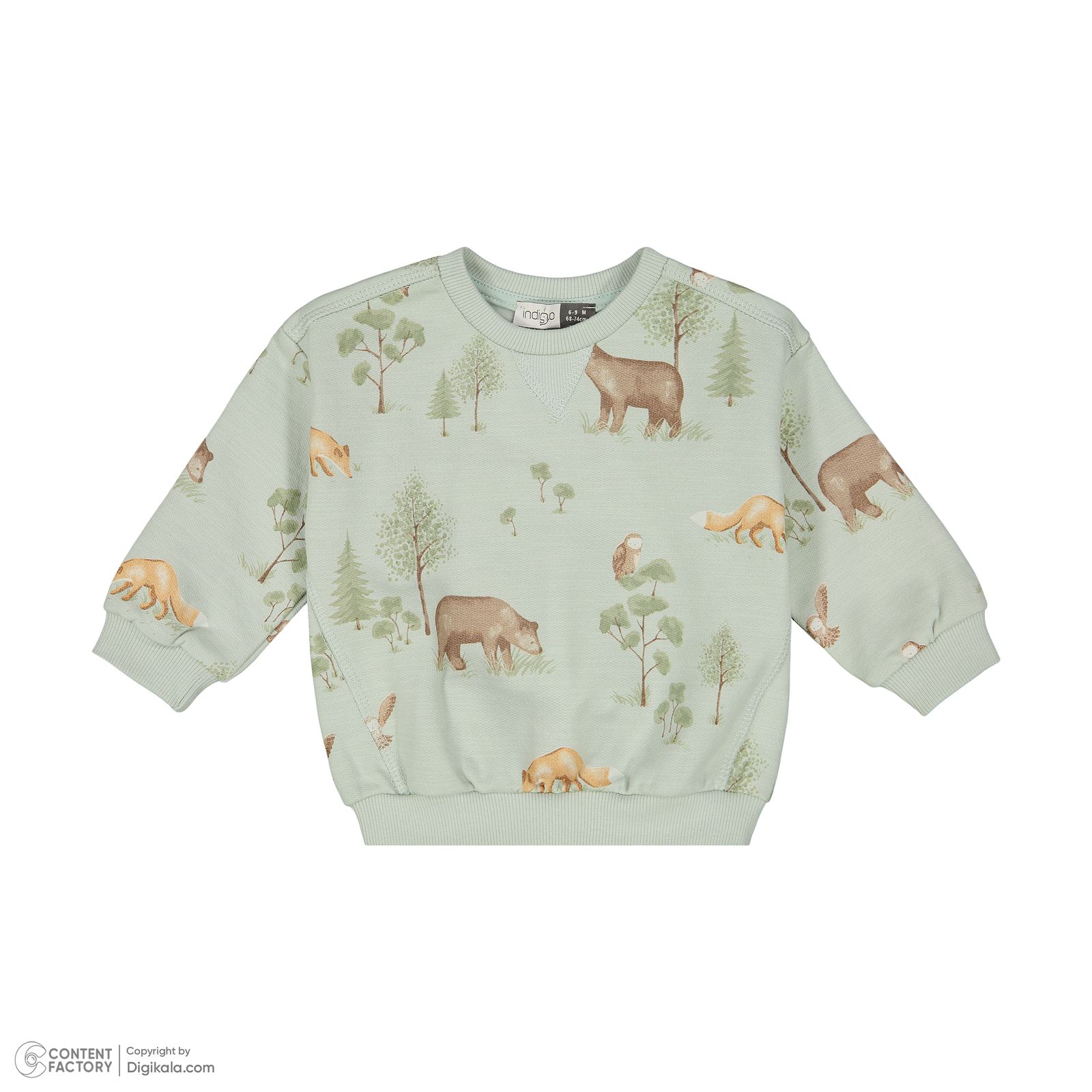 ست سویشرت آستین بلند و شلوار نوزادی ایندیگو مدل راکی کد 242171 -  - 6