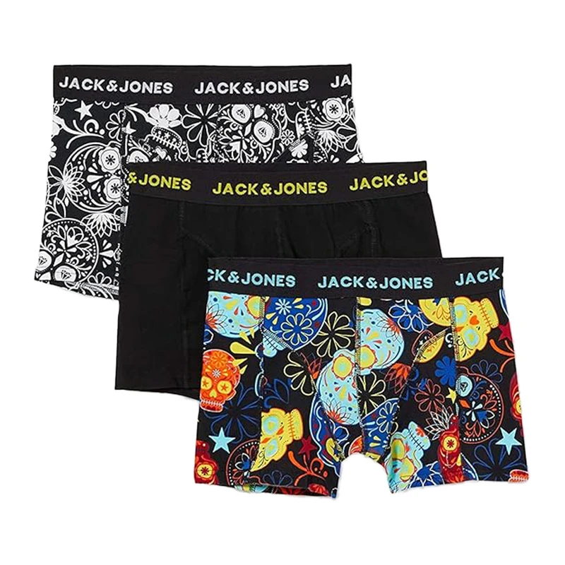 شورت پسرانه جک اند جونز مدل TRU NKS3 NOOS JNR STYLE NO 12189220 مجموعه 3 عددی