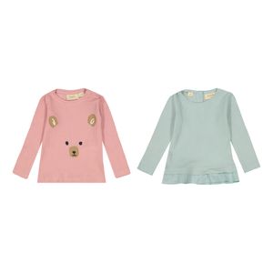 بلوز آستین بلند نوزادی لوپیلو مدل 20 مجموعه 2 عددی