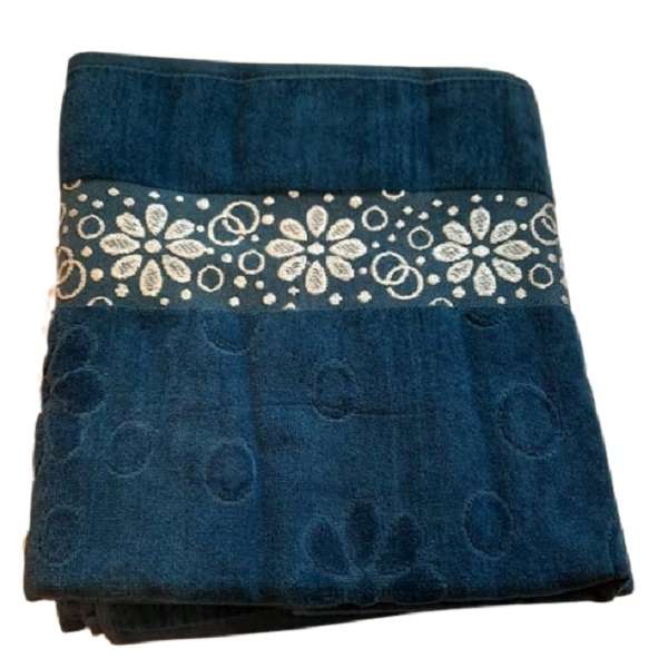 حوله طرح شکوفه سایز 90x155 سانتی متر
