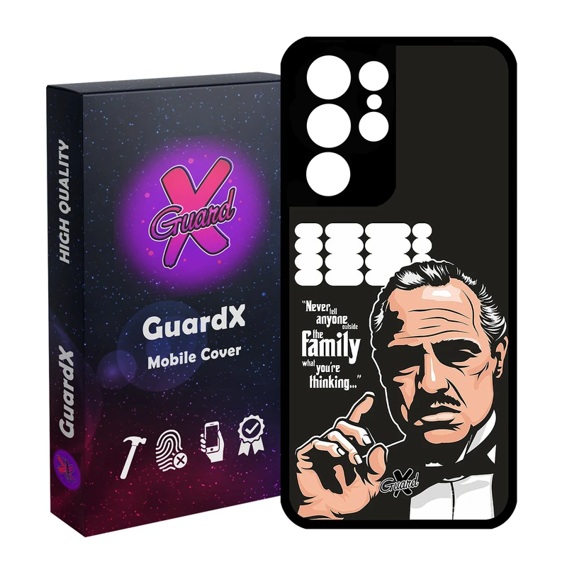 کاور گارد ایکس طرح God Father مدل Glass10197 مناسب برای گوشی موبایل سامسونگ Galaxy S21 Ultra