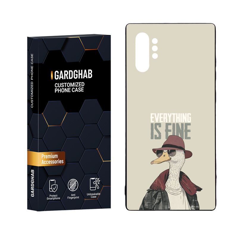 کاور گارد قاب مدل دورژله ای پشت گلس پسرانه مناسب برای گوشی موبایل سامسونگ Galaxy Note 10 Plus
